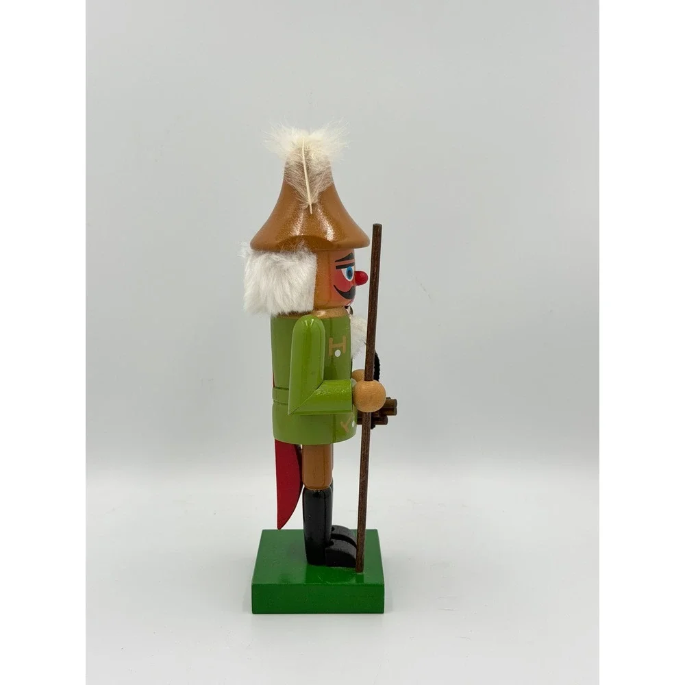 Vintage Wooden Hunter Woodsman Nutcracker 9